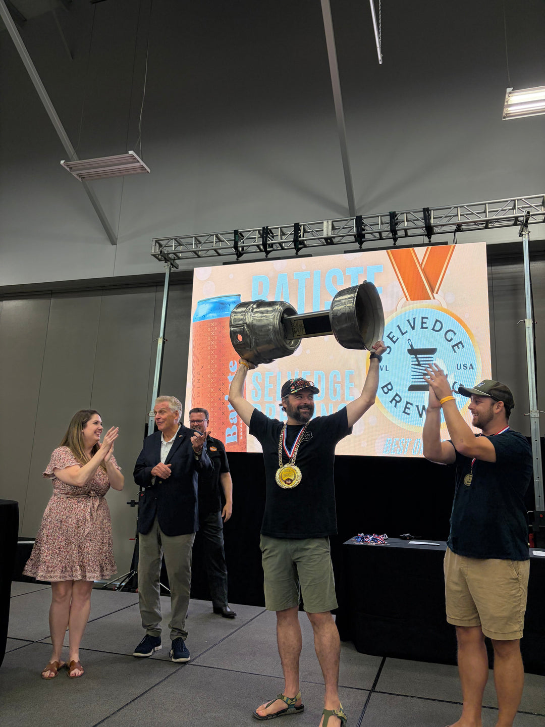 Selvedge accepting the Best of Show