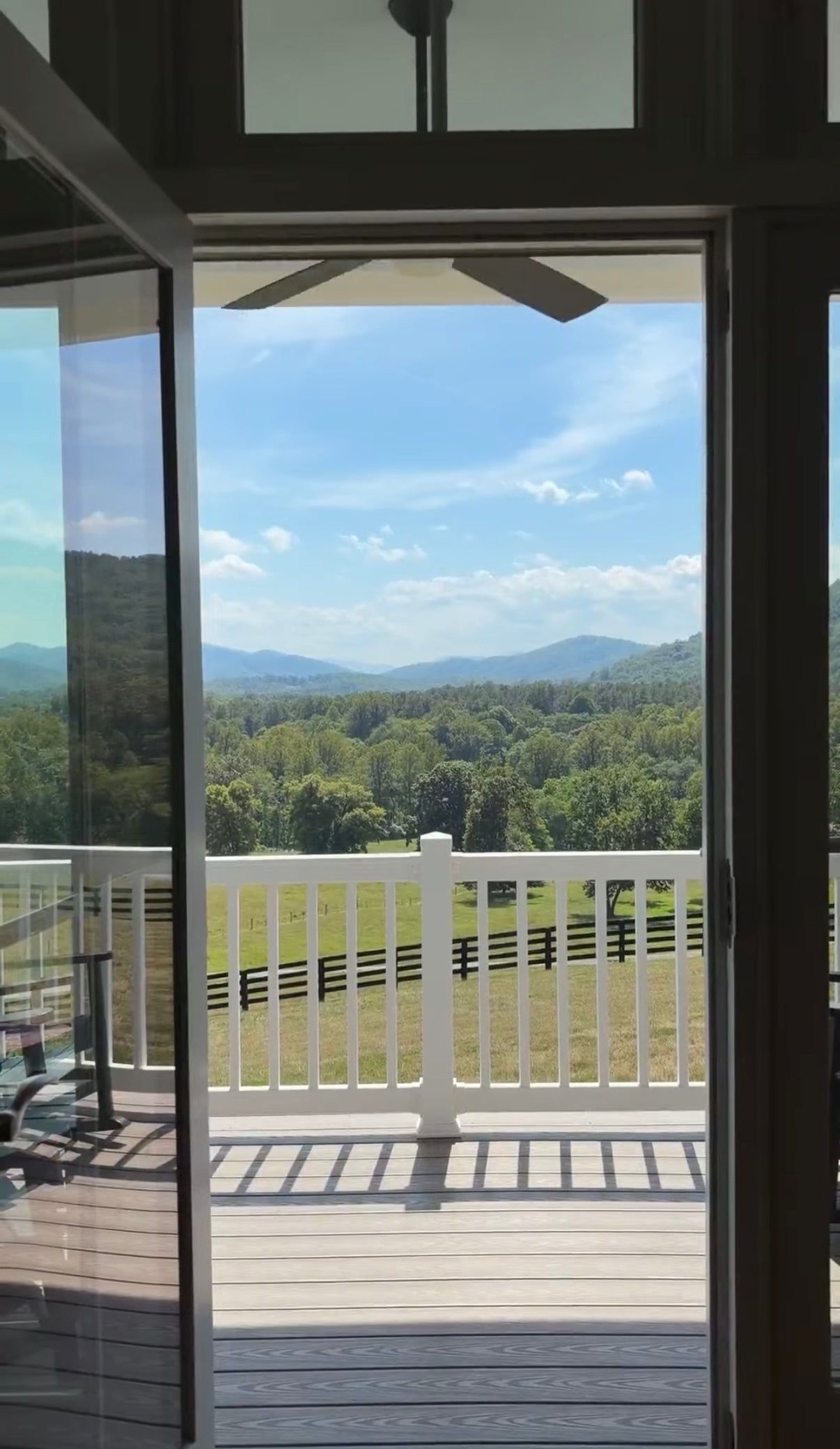 View of mountains from inside 92 Acres