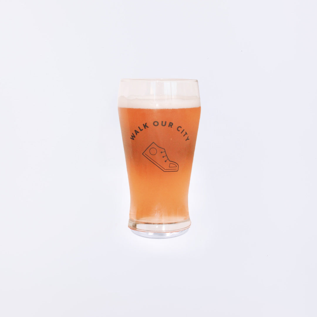 Walk Our City Pint Glass